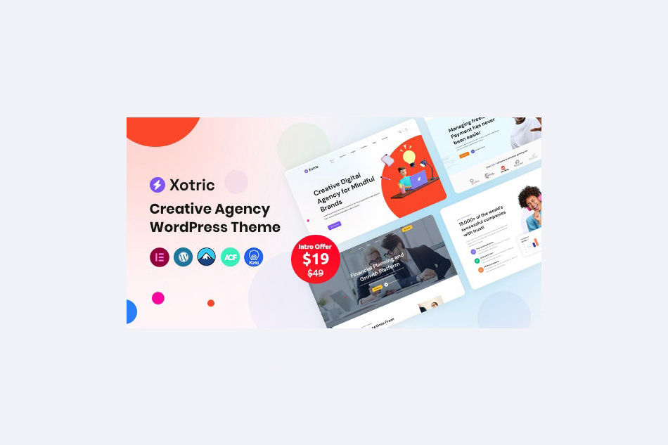 Xotric v1.1 创意机构 WordPress 主题 + RTL[汉化]