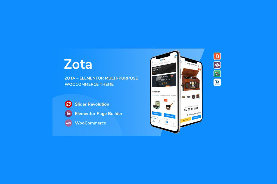 Zota – Elementor 多用途 WooCommerce 汉化主题